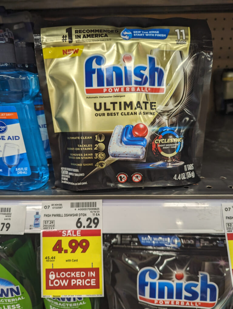 Finish Detergent As Low As $1.99 At Kroger (Regular Price $6.29) – Plus Cheap Jet-Dry And Dishwasher Cleaner
