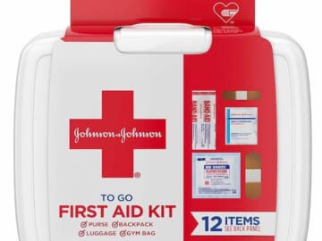 Johnson & Johnson First Aid To Go Kit (Set of 12 Piece )