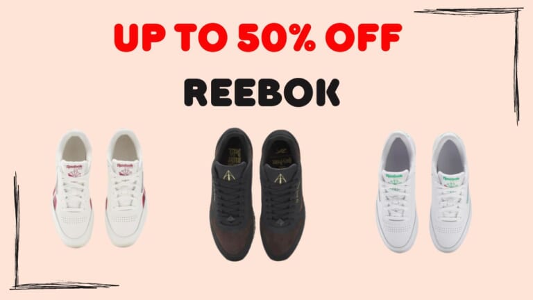 Up to 50% Off Reebok