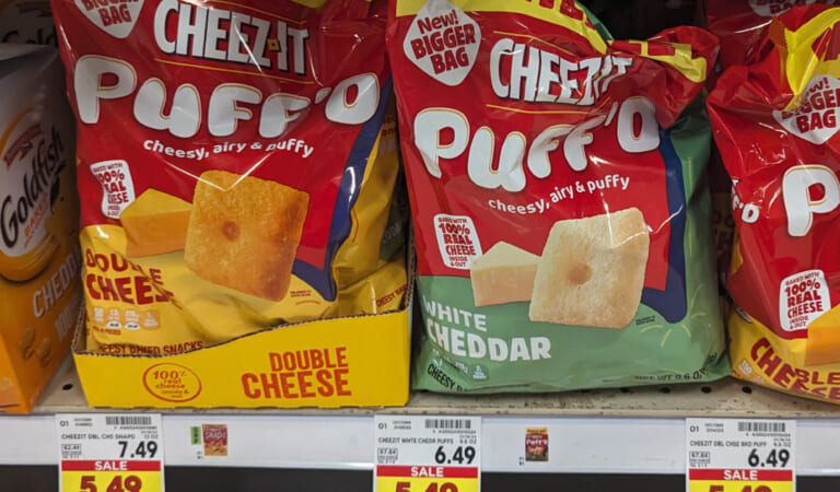 Cheez-It Family Size Puff’d Crackers As Low As $3.74 At Kroger