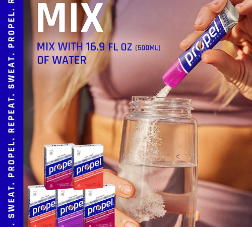 Propel 50-Count Fitness Water Powder Packets Variety Pack as low as $10 After Coupon (Reg. $20) + Free Shipping – $2/10-Count Box or 20¢/0.88 Oz Packet