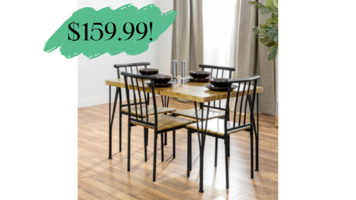Best Choice Products 5-Piece Dining Room Set – $159.99!