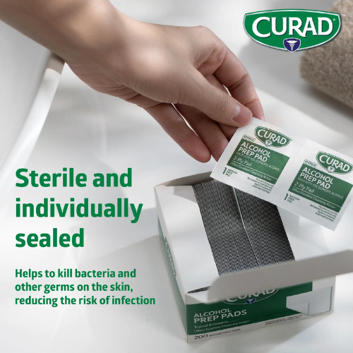 Curad 200-Count Alcohol Disinfectant Prep Pads, 2-Ply, Medium Size as low as $3.78 Shipped Free (Reg. $6) – 2¢/Pad