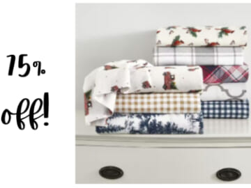 75% Home Decorators Flannel Sheets at Home Depot!