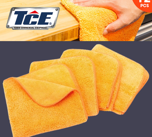 Torin Multi Purpose 16″x16″ Microfiber Cloth Cleaning Towels, 12 Pack as low as $5.69 Shipped Free (Reg. $11.40) – 47¢/Towel