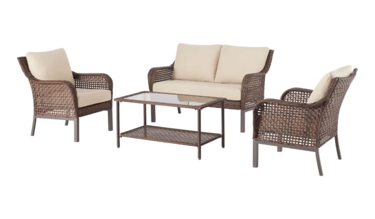 Mainstays Tuscany Ridge 4-Piece Patio Conversation Set for $377 + free shipping