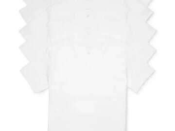 Calvin Klein Men's Cotton Classics V-Neck Undershirt 5-Pack for $24 + free shipping w/ $25