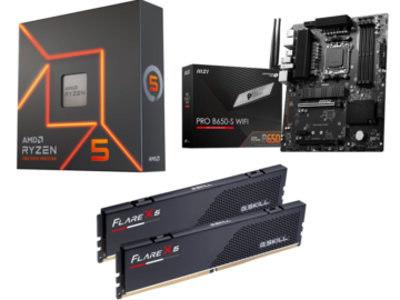 AMD Ryzen 5 7600X CPU w/ MSI Pro B650-S Mobo & G.SKILL Flare X5 32GB RAM for $299 + free shipping
