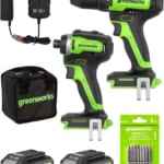 Greenworks 24V Brushless 1/2" Drill & 1/4" Impact Driver Combo Kit for $109 + free shipping