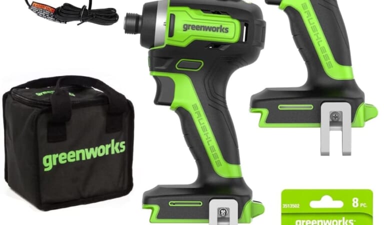 Greenworks 24V Brushless 1/2" Drill & 1/4" Impact Driver Combo Kit for $109 + free shipping