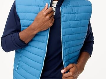 J.Crew Factory Men's Quilted Puffer Vest for $29 + free shipping w/ $99