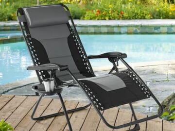 Mainstays Outdoors Oversized Zero Gravity Lounger only $44 shipped (Reg. $88!)
