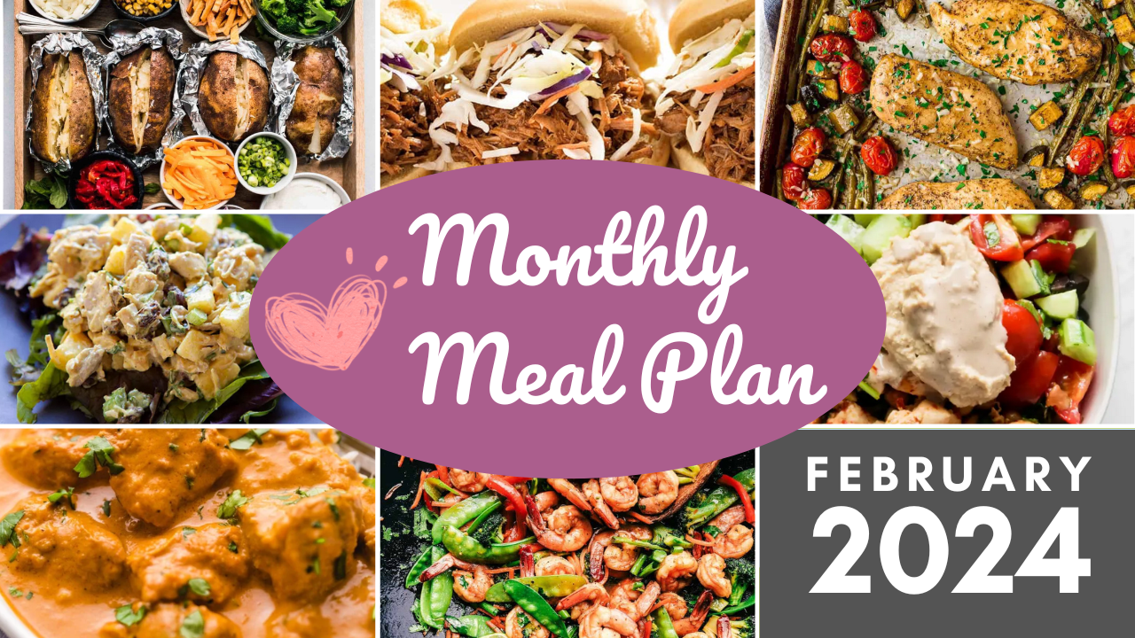 Southern Savers FREE February 2024 Monthly Meal Plan