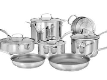 Cuisinart 11-Piece Forever Stainless Steel Cookware Set
