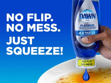 Dawn EZ-Squeeze Fresh Rain Scent Platinum Liquid Dish Soap,12.2 Oz $2.98 + Walmart Cash