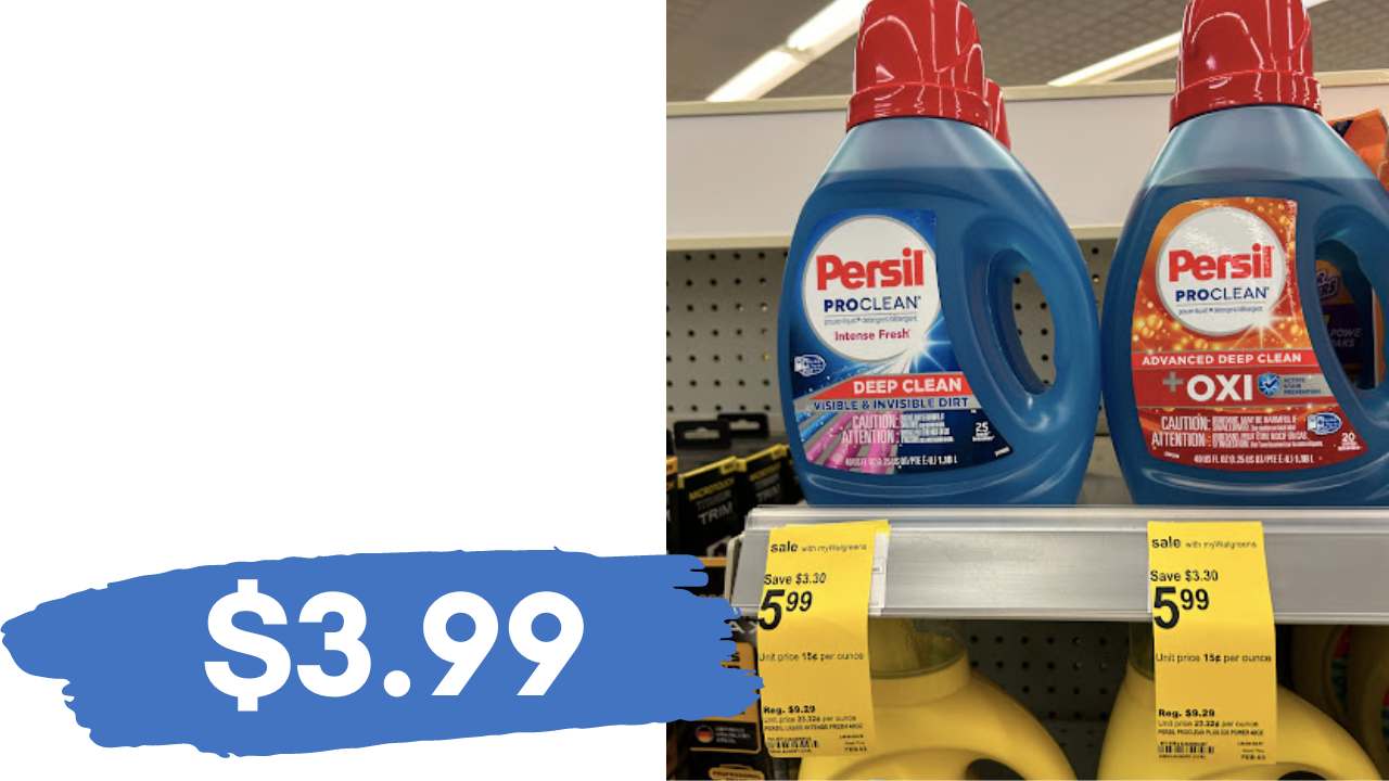$3.99 Persil Laundry Detergent at Walgreens
