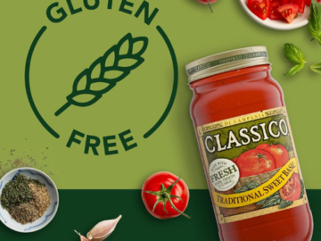Classico Traditional Sweet Basil Tomato Pasta Sauce, 24 Oz as low as $2.20 Shipped Free (Reg. $2.76)