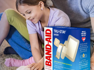 Band-Aid 80-Count Tru-Stay Sheer Adhesive Bandages as low as $2.99/Box when you buy 4 (Reg. $5.21) + Free Shipping – 4¢/Bandage