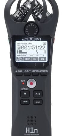 Zoom H1n 2-Input / 2-Track Portable Handy Recorder with Onboard X/Y Microphone for $60 + free shipping