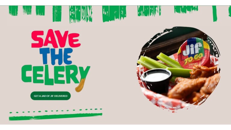 Save the Celery! Claim your FREE Jif Peanut Butter Jar