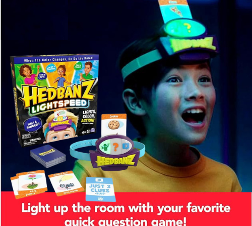 Hedbanz Lightspeed Game with Lights & Sounds Family Games $10 (Reg. $20)