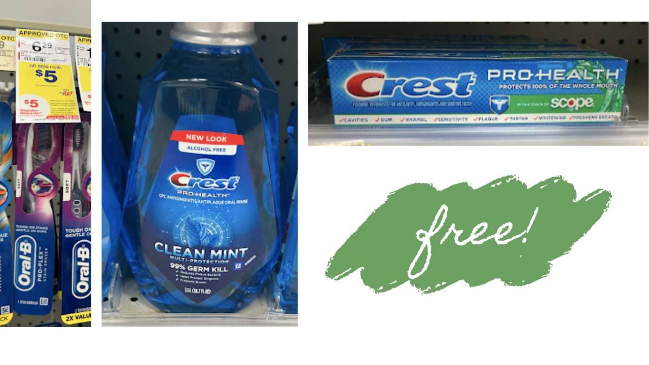 Get Three FREE Oral-B & Crest Items at Walgreens!