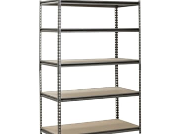 Muscle Rack 72"x48" 5-Shelf Steel Shelf Unit for $79 + free shipping
