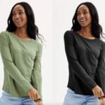 Juniors' SO® Long Sleeve Crew Tee