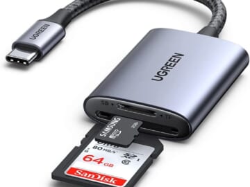 Ugreen 2-in-1 USB-C SD Card Reader for $10 + $3.99 s&h
