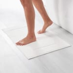 Amazon Basics Banded Bathroom Bath Rug Mat, Bright White $8.99 (Reg. $13.02) – 31″ L x 20″ W