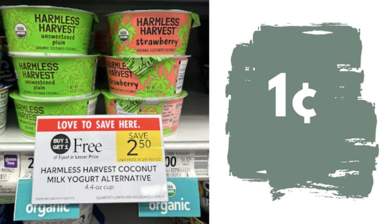 1¢ Harmless Harvest Coconut Milk Yogurt at Publix!