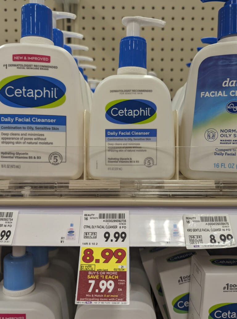 Cetaphil Facial Cleanser As Low As $1.74 At Kroger (Regular Price $9.99)