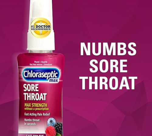 Chloraseptic Max Strength Sore Throat Spray, Wild Berries, 4-Ounce as low as $3.85 After Coupon (Reg. $12) + Free Shipping