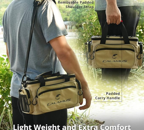 Prime Member Exclusive: Fishing Tackle Bags w/ Padded Shoulder Strap, Khaki $9.49 After Coupon (Reg. $30) + Free Shipping – FAB Ratings!