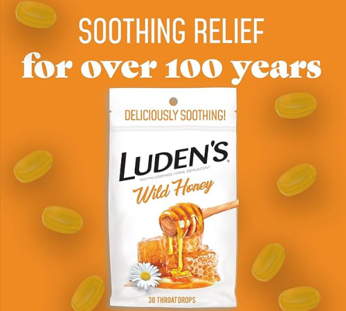Luden’s Wild Honey 30-Count Soothing Throat Drops as low as $1.13 After Coupon (Reg. $7) + Free Shipping – 4¢/Throat Drop
