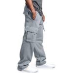 Vvcloth Men's Loose Fit Cargo Sweatpants for $10 + $5 s&h