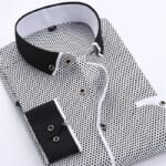 Men's Polka Dot Turndown Collar Dress Shirt for $9 + $5 s&h