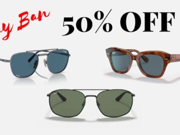 50% Off Ray Ban Sunglasses