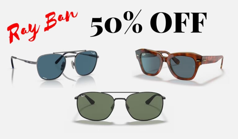 50% Off Ray Ban Sunglasses