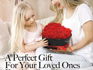 Set of 16 Forever Flowers in Heart Shaped Box from $43.28 After Coupon (Reg. $90) + Free Shipping – Preserved Roses That Last Over A Year