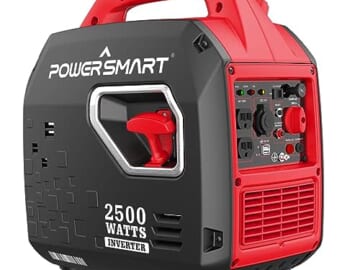 PowerSmart 2,500 Super Quiet Gasoline-Powered Generator for $348 + free shipping