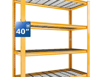 Reibii 40" Metal Shelving Unit for $108 + free shipping