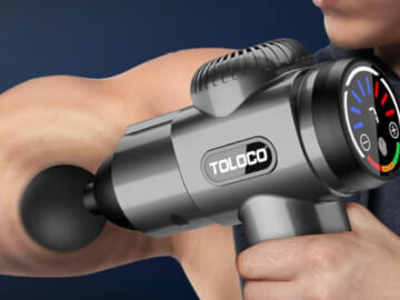 Massage Gun with 10 Massage Heads $39.99 Shipped Free (Reg. $60) – 47.5K+ FAB Ratings, 4 Colors