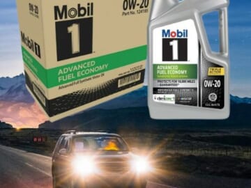 Mobil 1 Advanced Fuel Economy Full Synthetic Motor Oil, 3-Pack $66.88 Shipped Free (Reg. $89.88) – $22.29 Each