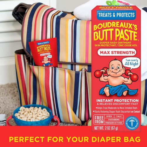Boudreaux’s Butt Paste Maximum Strength Diaper Rash Cream as low as $2.22/Tube when you buy 4 After Coupon (Reg. $5.39) + Free Shipping