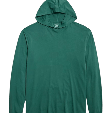 J.Crew Factory Men's Washed Jersey Hoodie for $10 + free shipping w/ $99