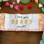 Free Printable Giant Accordion Fold “I Love You” Card