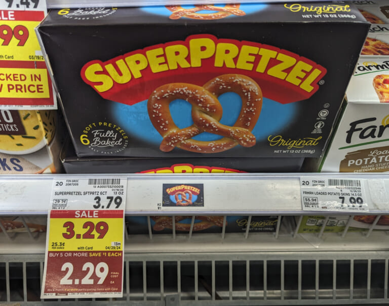 SuperPretzel Soft Pretzels As Low As $1.04 At Kroger