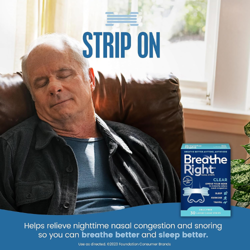 Breathe Right 30-Count Large Clear Nasal Strips as low as $8.39 After Coupon (Reg. $14) + Free Shipping – 28¢/Strip