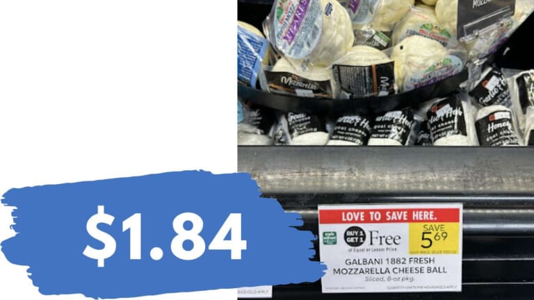 Get 8 oz. Galbani Fresh Mozzarella for $1.84